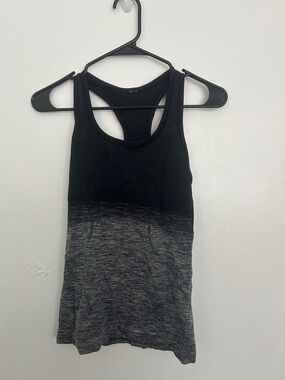 Lululemon Black and Gray Racerback Tank Top